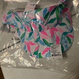 Lily Pulitzer sun visor.  New in bag.  Very pretty.